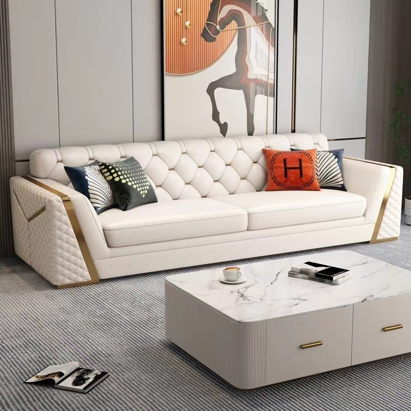 Hot Sale Italy Brand Sofa Luxury Modular Sectional Living Room Sofa Set Modern Minimalist Style Couch