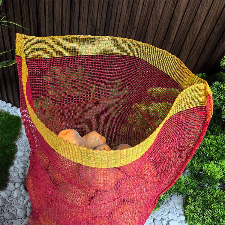 Best-selling 5kg 25kg 50kg Pp Leno Onion Mesh Bag Net Bags For Fruit Vegetable