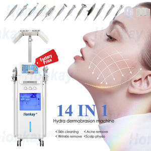 Facial Deep Cleansing Machine 14 in 1 BIO Facial Lift Collagen Machine Led Face Light Therapy Pdt Machine For Beauty Salon