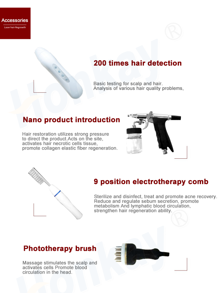 spa use anti hair loss treatment hair laser growth laser hair growth machine