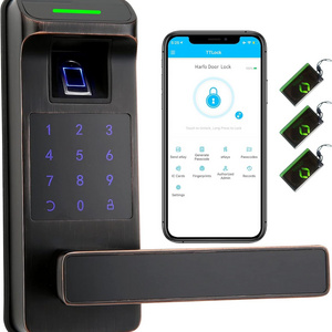 Wakiya Smart Door Lock, Fingerprint Smart Lock for Front Door, Keyless Entry Door Lock