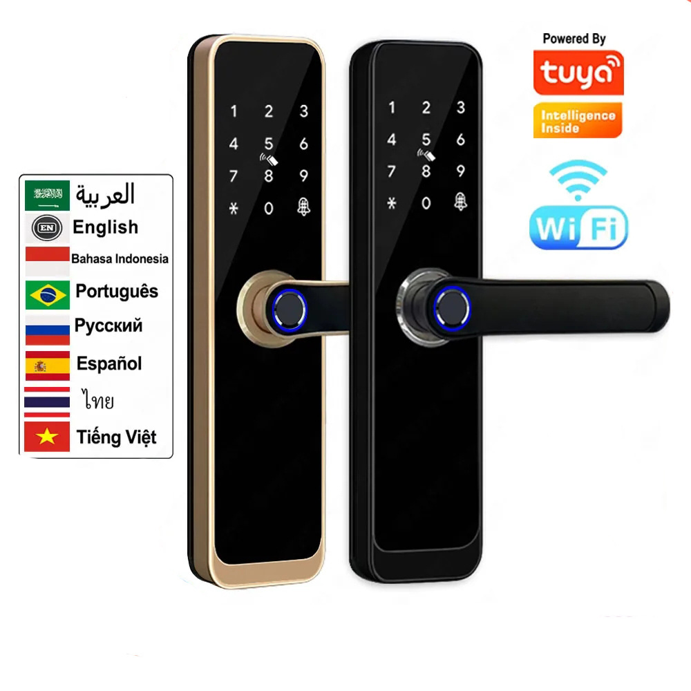 Wakiya Keyless Entry Door Lock with Keypad - Fingerprint Door Lock - Smart Locks for Front Door