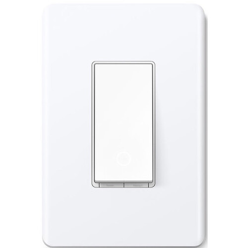 TPLink Tapo Smart Light Switch, Single Pole, No Hub Required, White (Tapo S500)