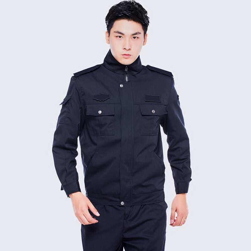 Training Suit Suit Hotel Property Management Navy Jacket Security Uniform Zipper Security Spring Autumn Duty Uniform