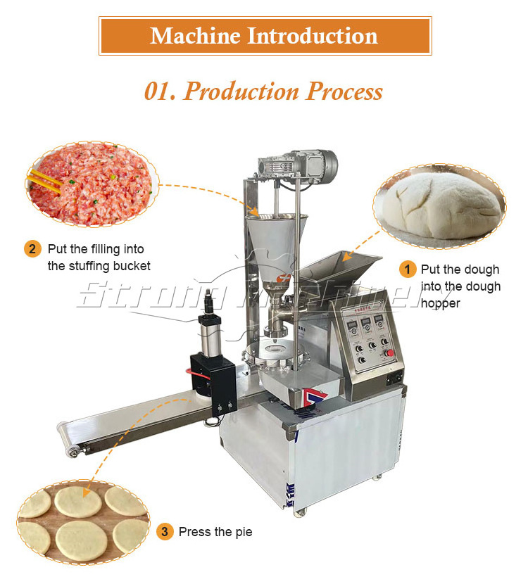 Automatic Small Steamed Stuffed Bun Baozi Momo Making Machine Stuffed Paratha Making Machine