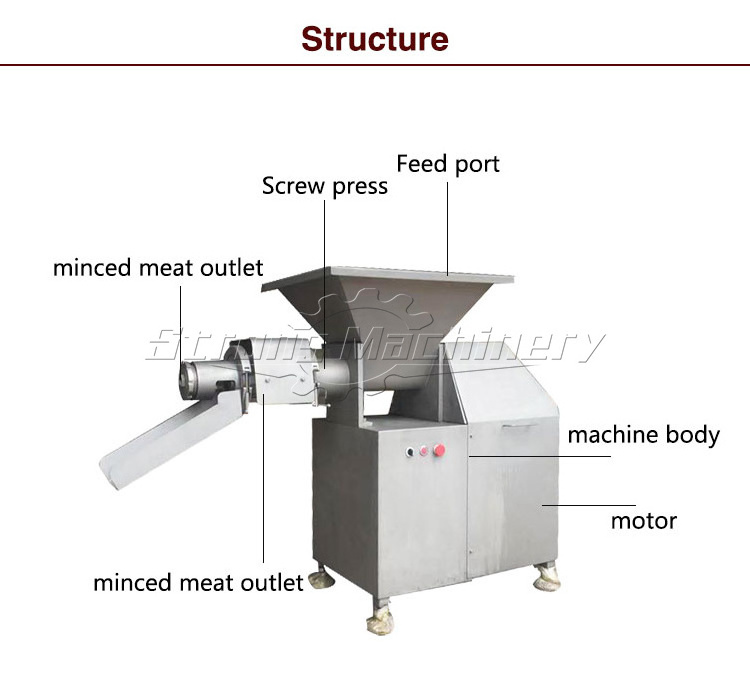 chicken meat bone separating machine poultry deboning machinery price