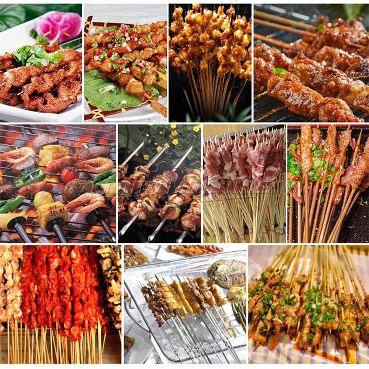 Automatic Bbq Meat Mutton Souvlaki Satay Skewer Machine Price