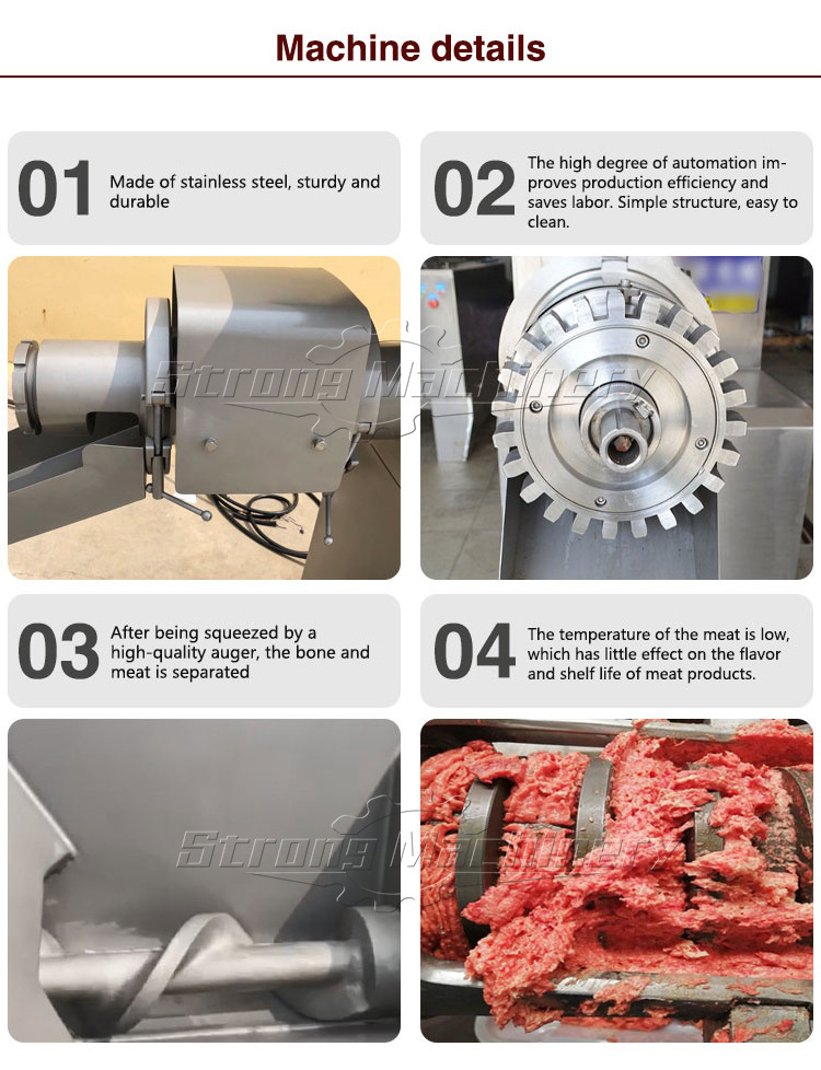 chicken meat bone separating machine poultry deboning machinery price