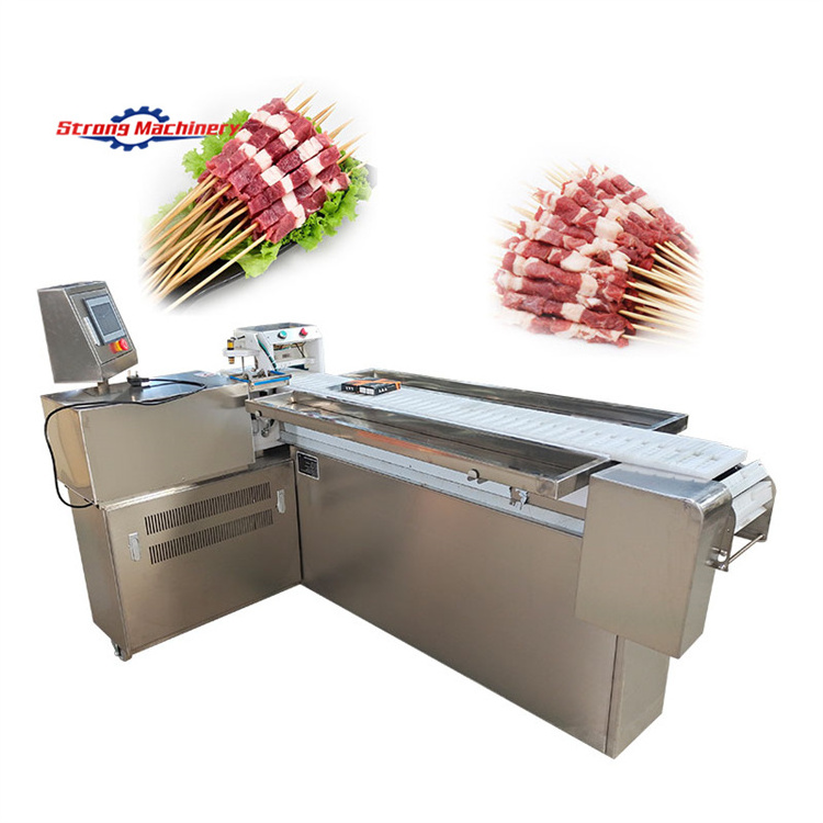 Automatic Bbq Meat Mutton Souvlaki Satay Skewer Machine Price