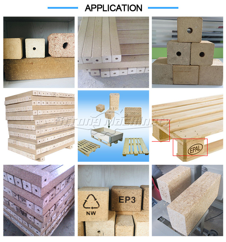 Automatic Wood Sawdust Block Press Machine Sawdust Wood Pallet Compressed Hot Press Machine