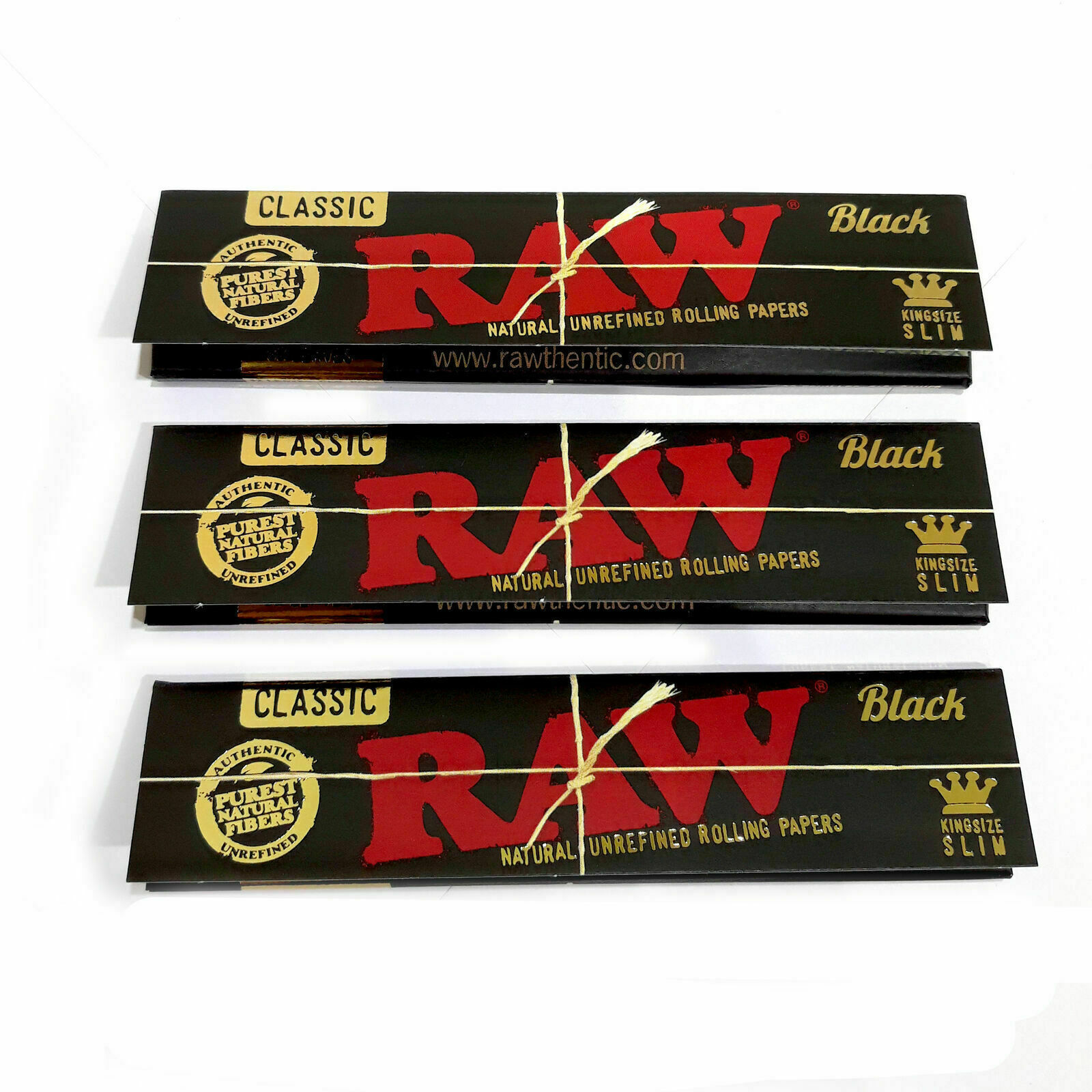 Raw Unrefined Classic 1 1/4 Size Cigarette Rolling Papers Standard Full Box