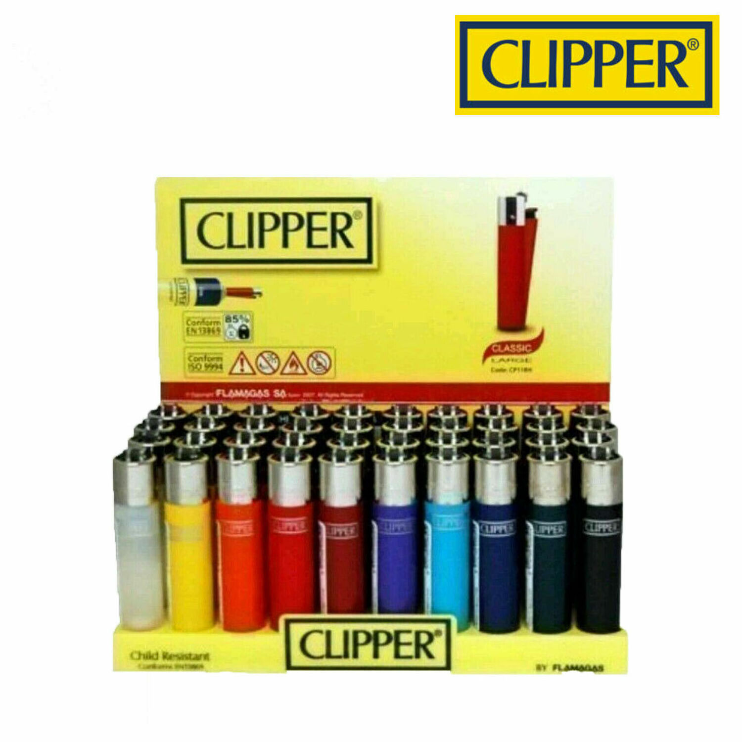 Clipper Tube Lighter Long Refillable Gas BBQ Candles Oven Cookers Camping Fire