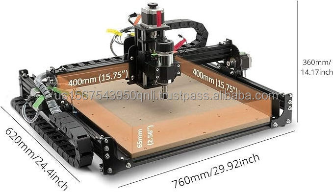 Brand New CNC Router Machine 4040-XE, 300W Spindle 3-Axis Engraving Milling Machine for Wood Metal Acrylic MDF Nylon Carving