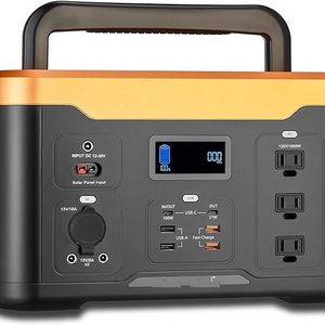 New Portable Power Station 1000W (1050Wh/120V) Lithium Battery Backup Portable Generator -Power Outages, Home Emergency Kits,