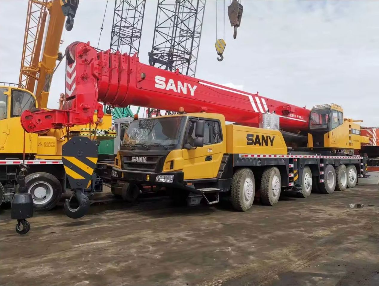 Second Hand 25ton Truck Crane High Quality SANY STC250H 25 Tons Mobile Construction Lifters Good Configuration For Sale