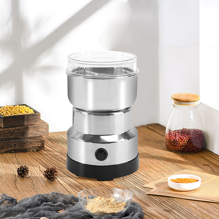 Low Price Multifunctional Household Electric Small Grinding Mill 150W Coffee Grinder for Beans, Spices, Herbs, Nuts, Grains