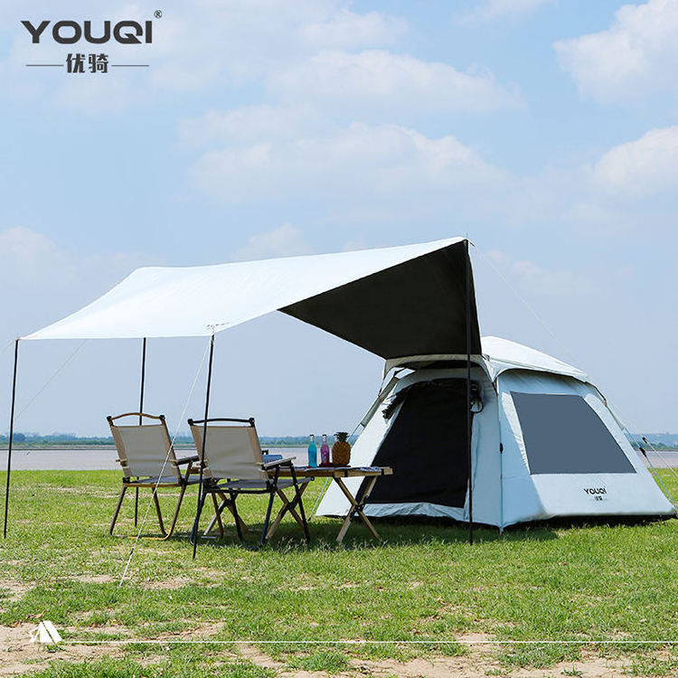 YOUQI Folding Glamping Portable Automatic 3-5 Persons Custom Printed Pop Up Canopy Waterproof Tents Camping Outdoor