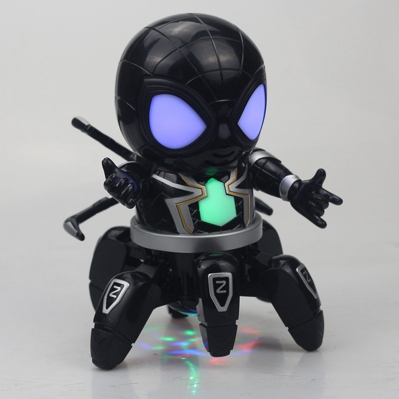 Hot Sale High Quality Electronic Toy Custom LED Light Music Hero Figure Electronic Toy Dancing Spider Robot Car Toys for Kids