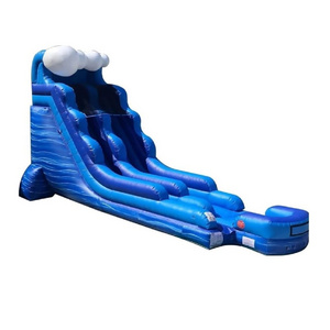 High Quality Inflatable Pool Slide For Sale Custom Blue Inflatable Water Slide