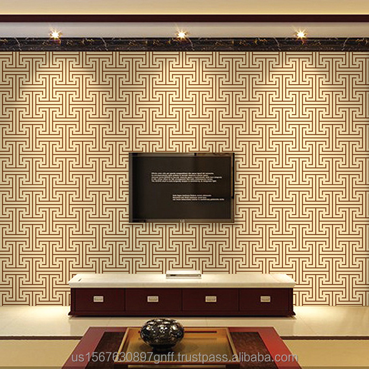 53cm Modern minimalist 3D pattern non-woven wallpaper deerskin velvet wallpaper TV background wall wallpaper