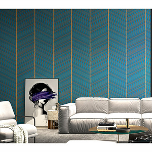 Living Room Hotel wallcovering Waterproof 3d Wall Paper Luxury Suede Wallpaper home decoration mural wallpaper