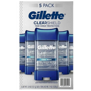 100% Non Irritant 72 Hours Sweat protection Online,Gillette Clear Gel Men's Antiperspirant and Deodorant Fragrance Wholesale-5pk