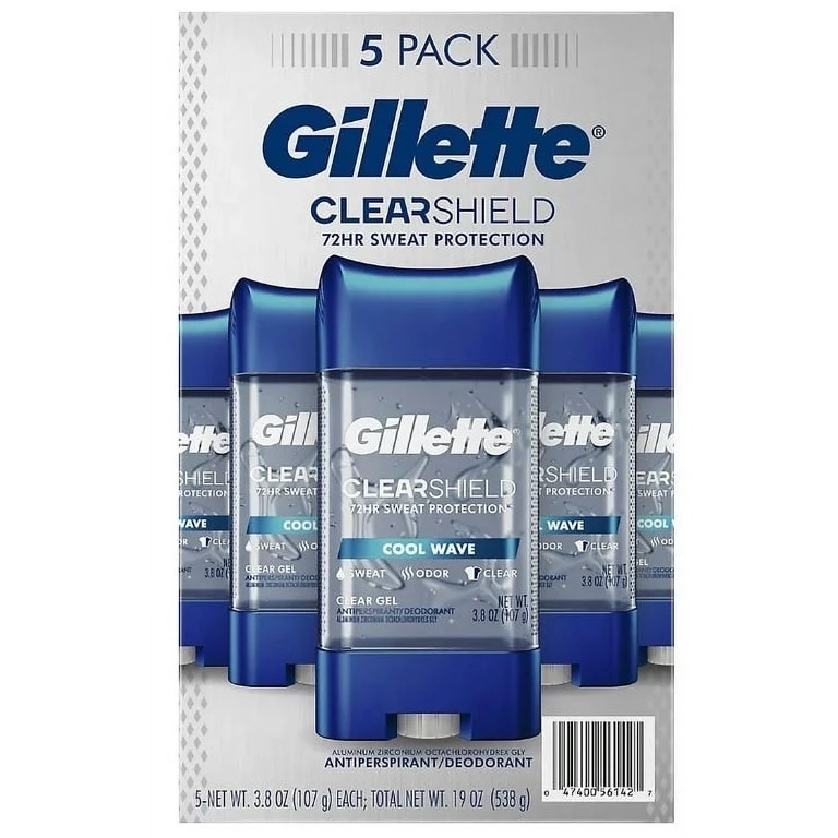 Hot Sale Non Irritant 72 Hours Sweat protection Online,Gillette Clear Gel Men's Antiperspirant Deodorant Fragrance Wholesale-5pk