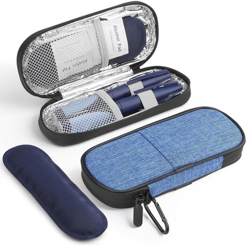 Travel Kits Medical Cooler EVA Case Insulin Travel Cooler Bag Waterproof Medical Carry Pouch