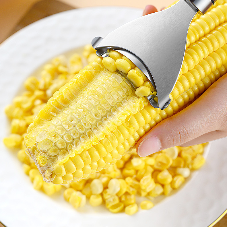 Easy use Corn Stripper Peeler Cob Cutter Thresher Fruit Vegetable Tools Cooking Tools Kitchen Accessories gadgets for daily use