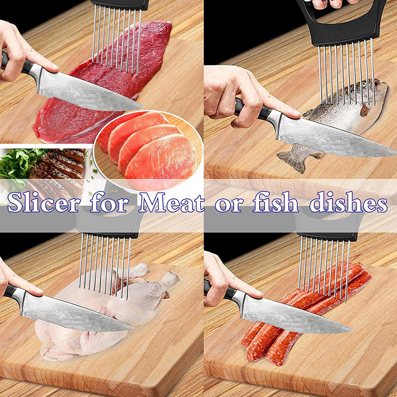 Creative easy Tomato Lemon Potato cutter slicers Onion Chopper holder meat dicer tool home kitchen gadgets accessories