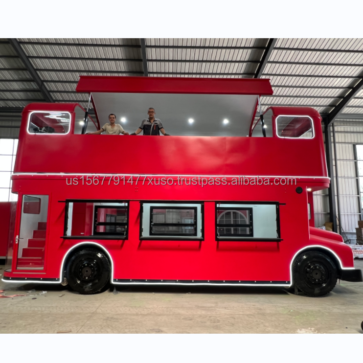 food van car double decker bus coffee shop foodtruck food kiosk van ice creamTruck Mobile Juice Bar food truck