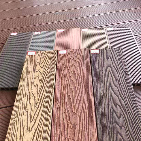 Exterior natural wood timber texture waterproof wpc flooring outdoor with invisible fastening system