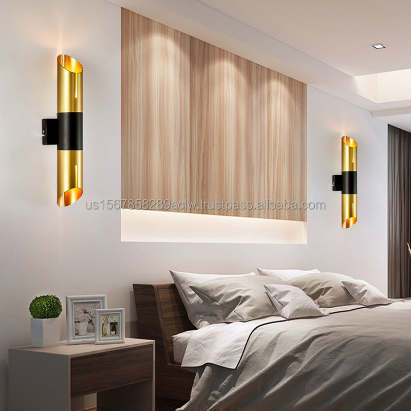 Wall Lamp Up Down Lighting Bamboo Living Room Bedroom Decoration Corridor Sconce Post Modern Wall Lights