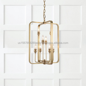 Modern cage farmhouse chandelier antique industrial chandelier creative personality metal chandelier for bedroom dining room