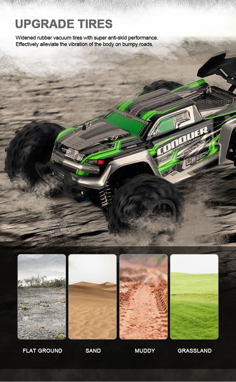 Designer designed large RC car boy toy remote control car 2.4G four-wheel drive off-road vehicle remote control battery RC truck