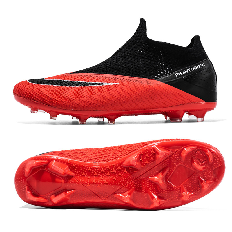 soccer shoes football original Men Breathable Indoor Long Spikes Ankle Training Football Boots Kids Boys Professional Non Slip