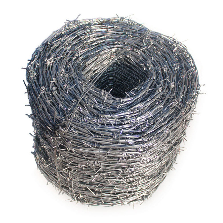 Steel Mesh 500 M Wires Wholesale Weight Meter Galvanized Barb Sale Price Per Roll Iron 500m Fence Cheap Barbed Wire