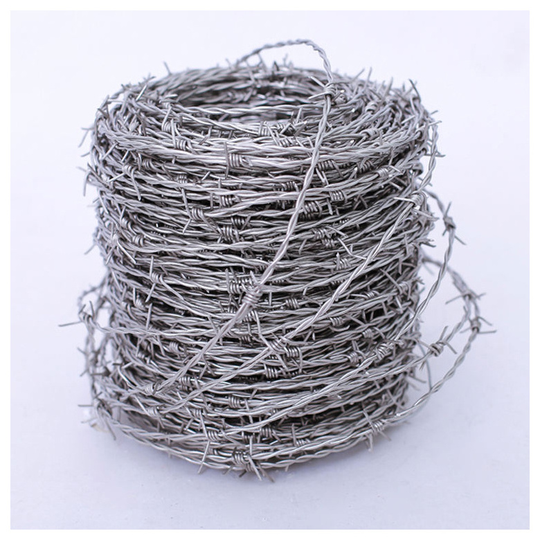 Steel Mesh 500 M Wires Wholesale Weight Meter Galvanized Barb Sale Price Per Roll Iron 500m Fence Cheap Barbed Wire