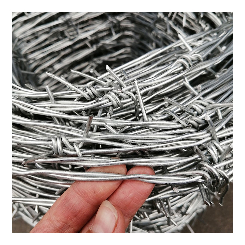 Steel Mesh 500 M Wires Wholesale Weight Meter Galvanized Barb Sale Price Per Roll Iron 500m Fence Cheap Barbed Wire