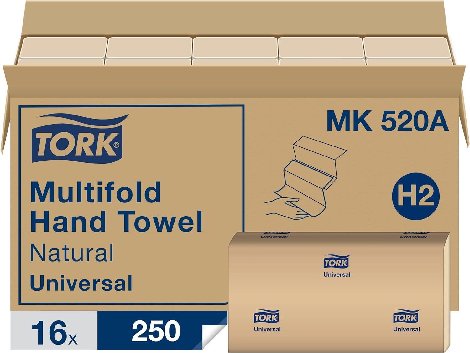 Wholesales Tork Multifold Hand Towel Natural H2