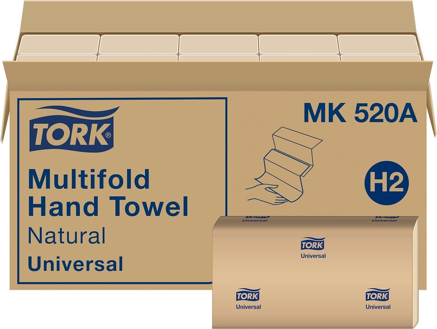 Wholesales Tork Multifold Hand Towel Natural H2