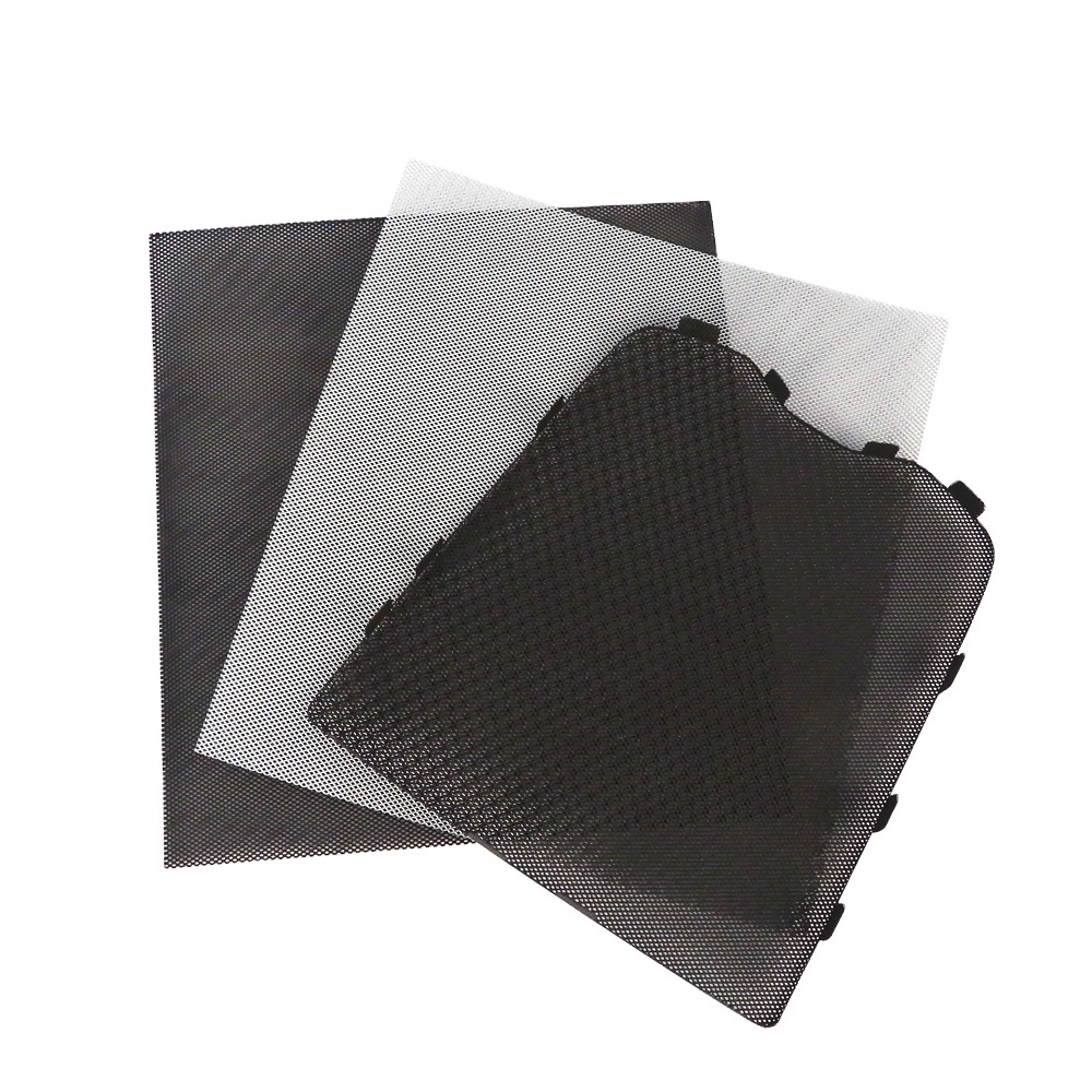 Factory Customized Perforated Expanded  Dust Prevention Wire Mesh Screen Black Coated Metal Car Mesh Speaker Grille