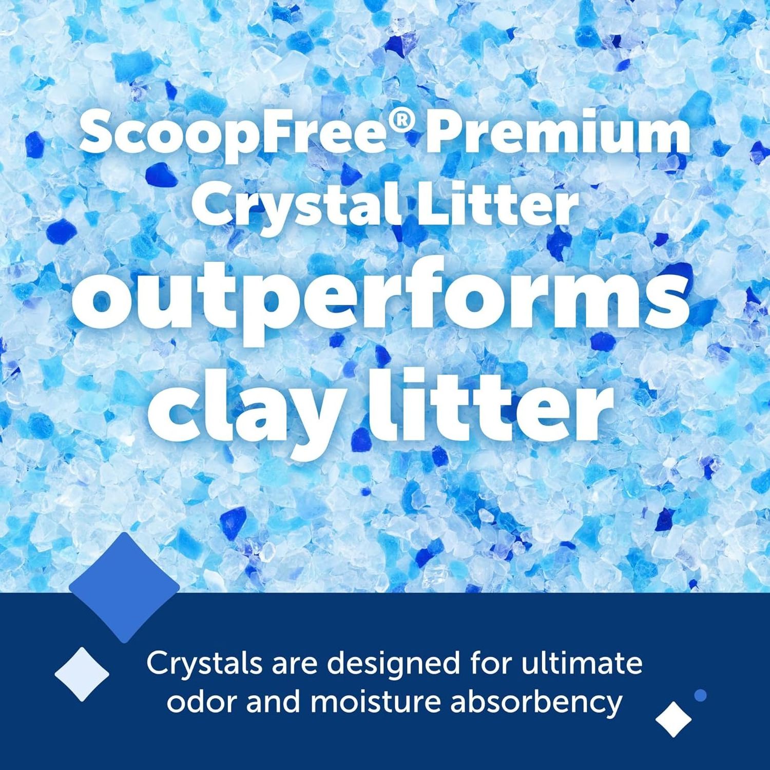 buy wholesale Blue Non Clumping Crystal Cat Litter Lightly Scented Litter  Superior Odor Control