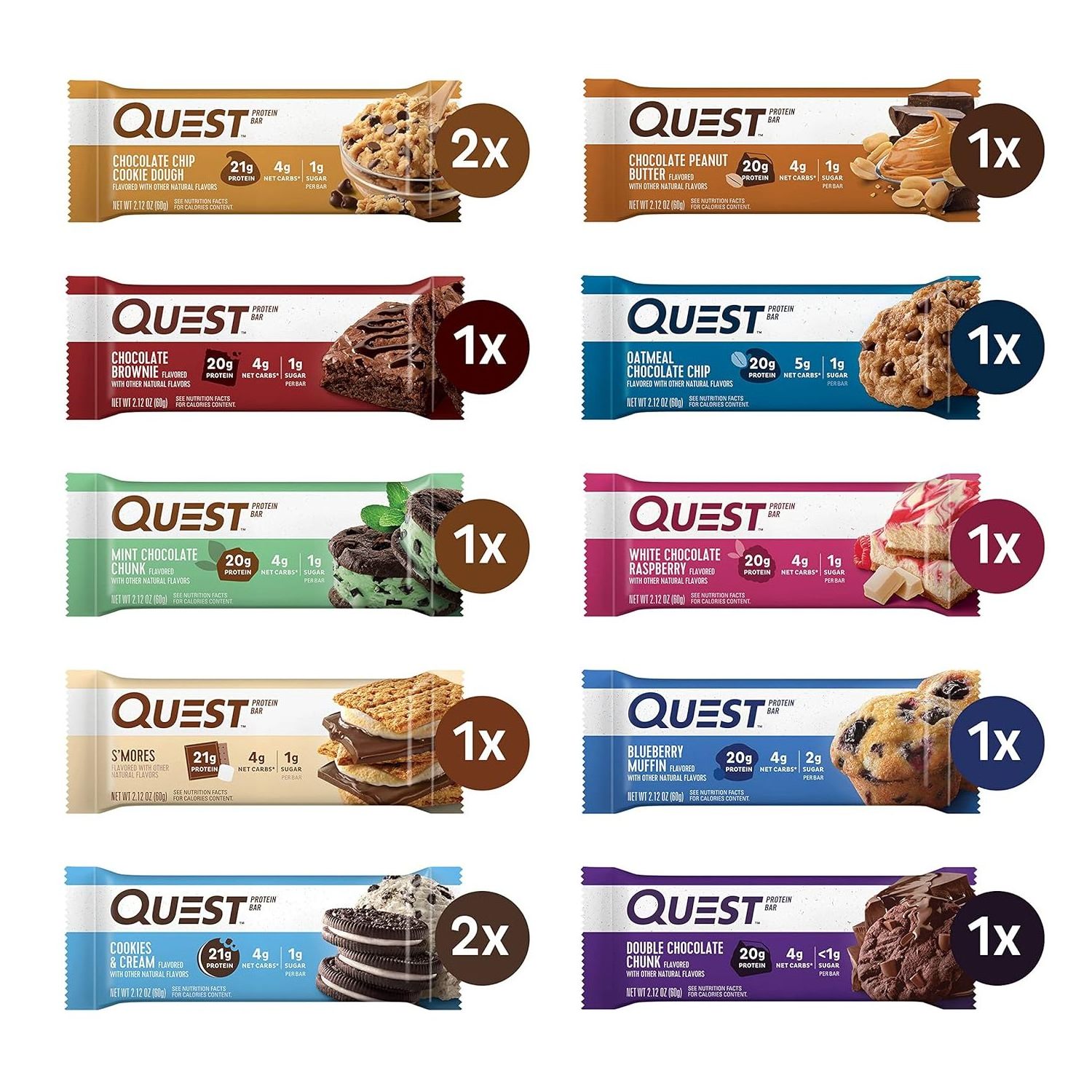 buy Ultimate Variety Pack Protein Bars, High Protein, Low Carb, Gluten Free, Keto Friendly,