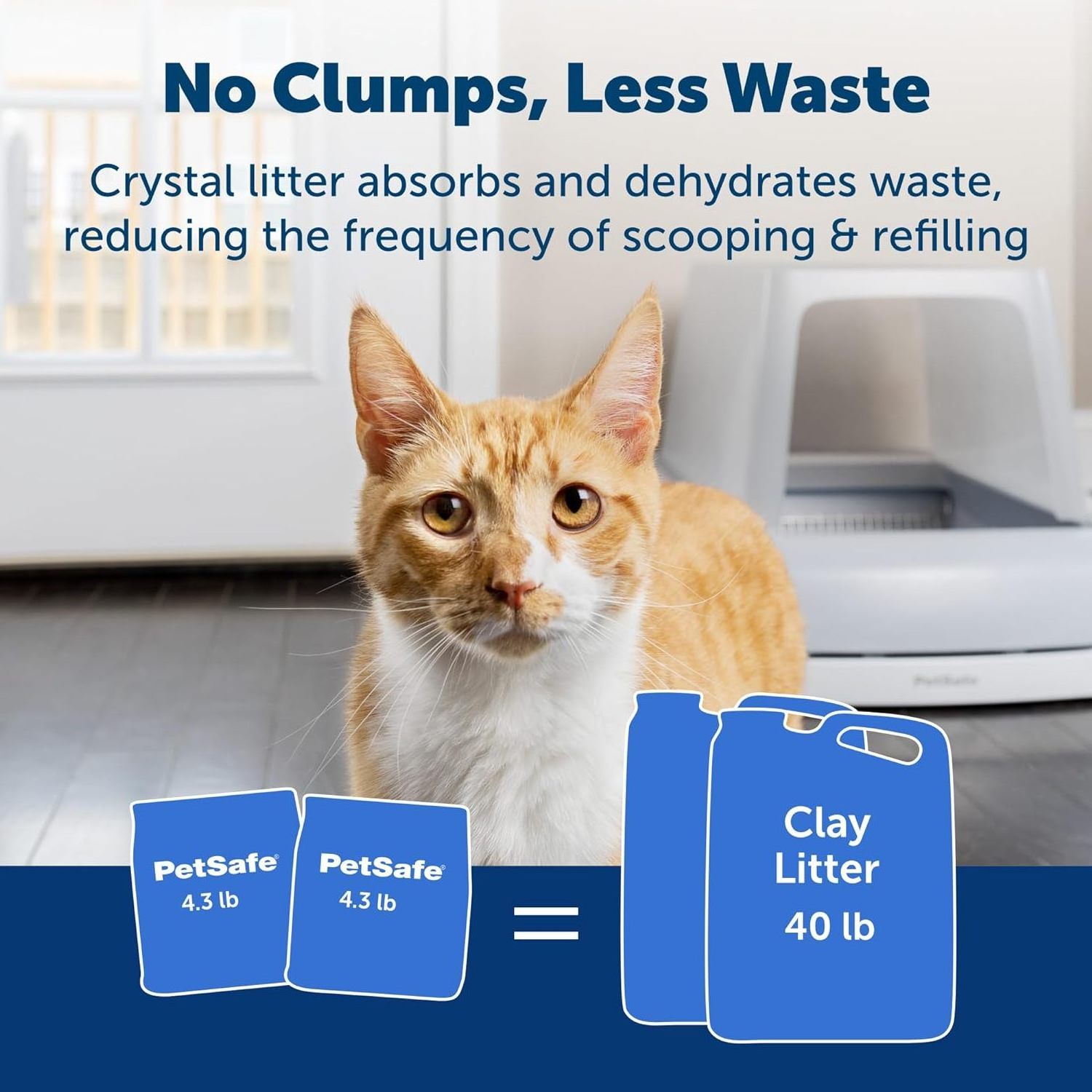 buy wholesale Blue Non Clumping Crystal Cat Litter Lightly Scented Litter  Superior Odor Control