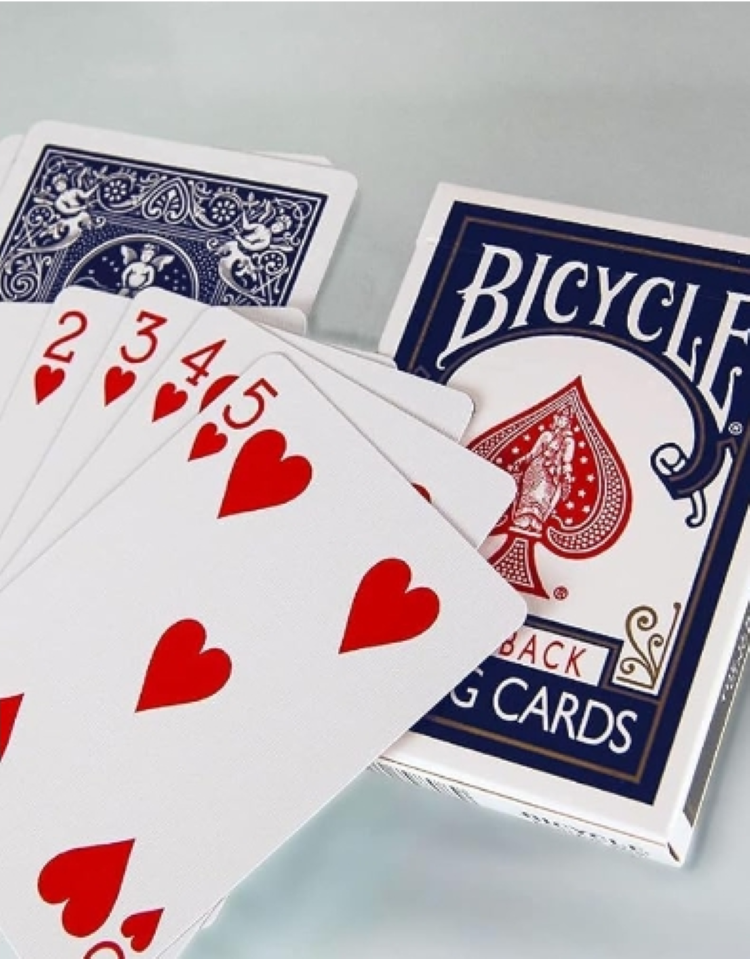 Entertainment Playing Cards  Red Blue Deck Rider Back Bicycle Poker Cards