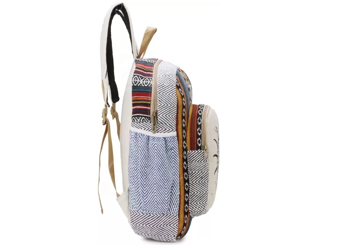 Hemp Multipurpose adjustable classical Hemp Backpack Bag Hot Selling Natural Products Backpack new Design