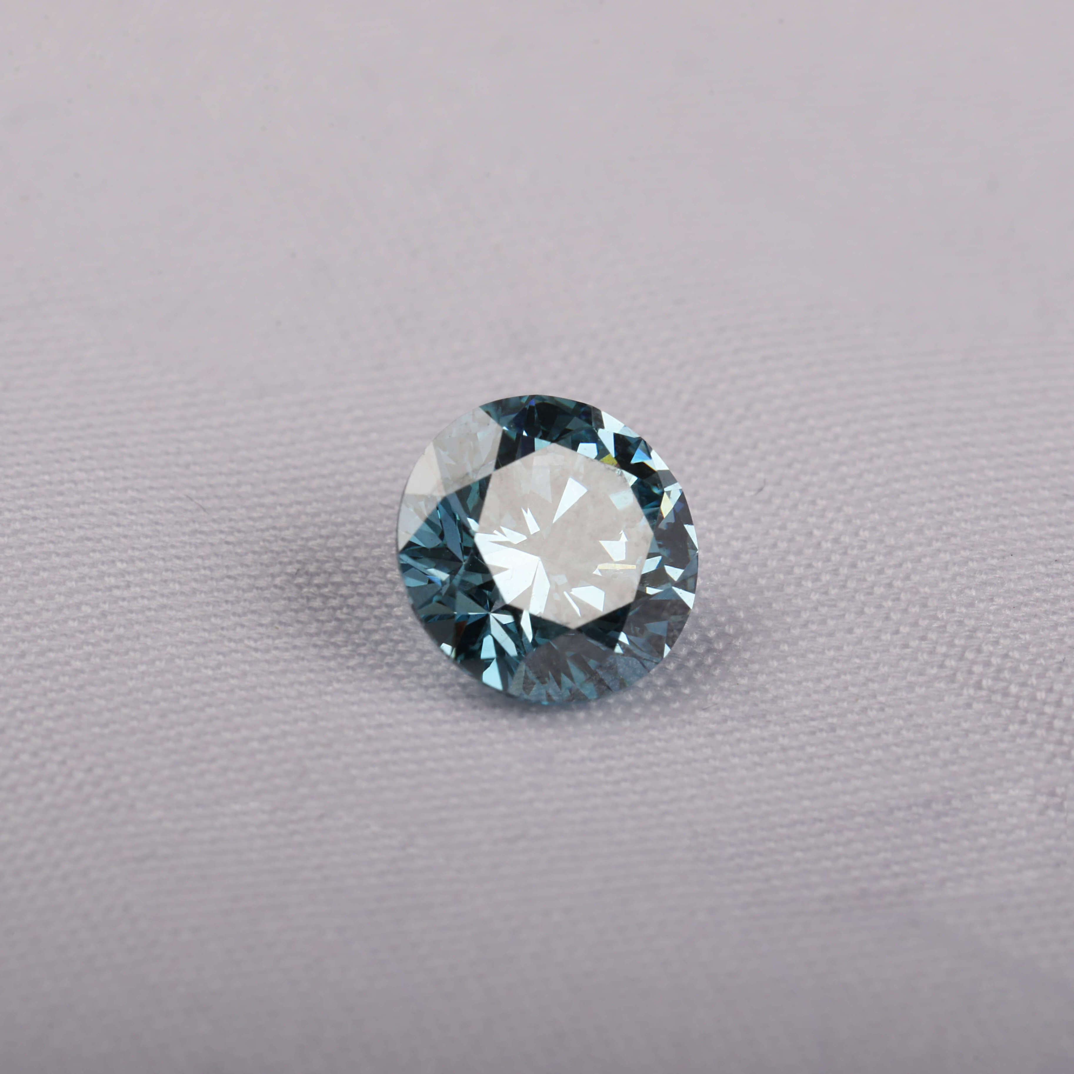 1.00 Carat ROUND Cut Lab Grown Diamond / FANCY BLUE COLOUR FILLED LAB CREATED Diamond Loose Stone For Exquisite Jewelry Making