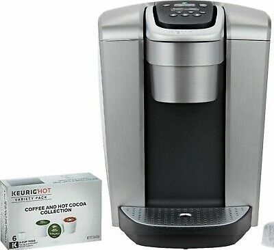 New Keurigs K-Elite Single-Serve K-Cup Pod Coffee Maker, Brushed Silver