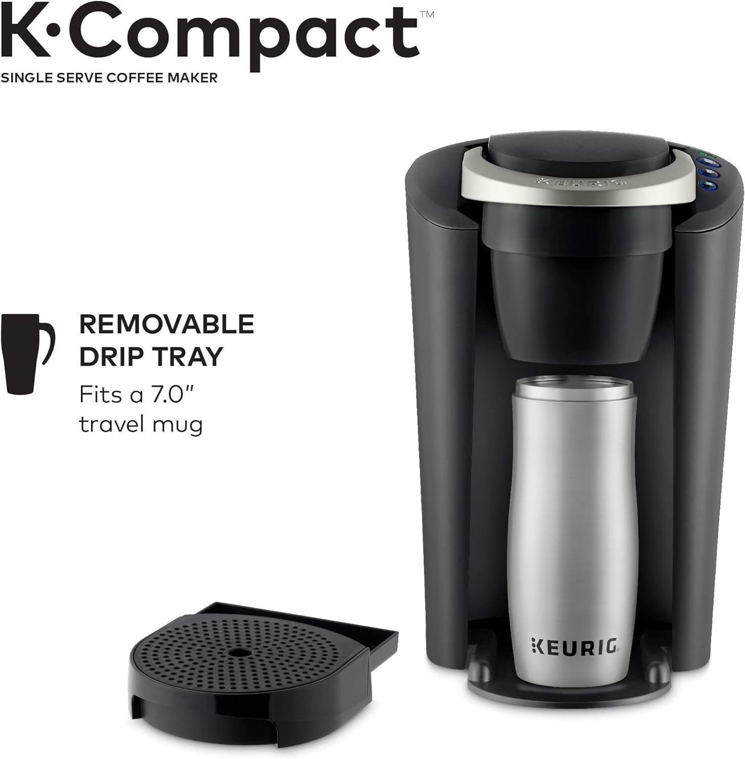 New Keurigs K-Compact Single-Serve K-Cup Pod Coffee Maker, Black